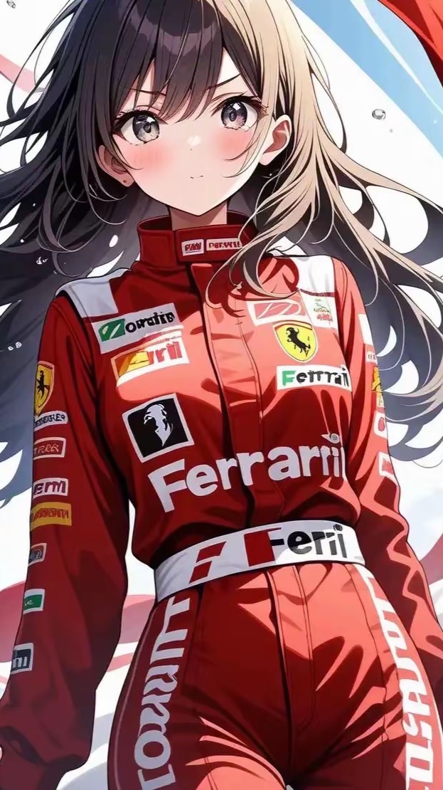AIイラスト(F1のレーシングスーツ(女性のみ))